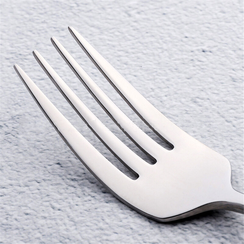 Cuchillo de acero inoxidable para cena, tenedor, cuchara, accesorios de cocina, juego de cubiertos con espejo, vajilla ecológica para picnic familiar