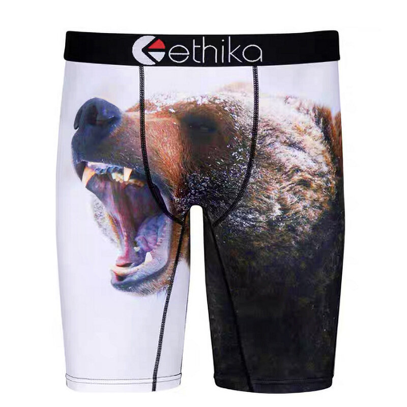 Ethika 2021 o mais recente moda masculina camuflagem design boxer esportes shorts de fitness sexy apertado calcinha dos desenhos animados ethika
