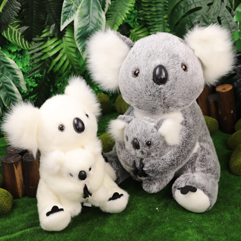 1 шт. Kawaii моделирование Австралия плюшевая игрушка-коала чучело кукла для мамы и малыша, Одежда для младенцев, маленьких детей, девочек, пода...