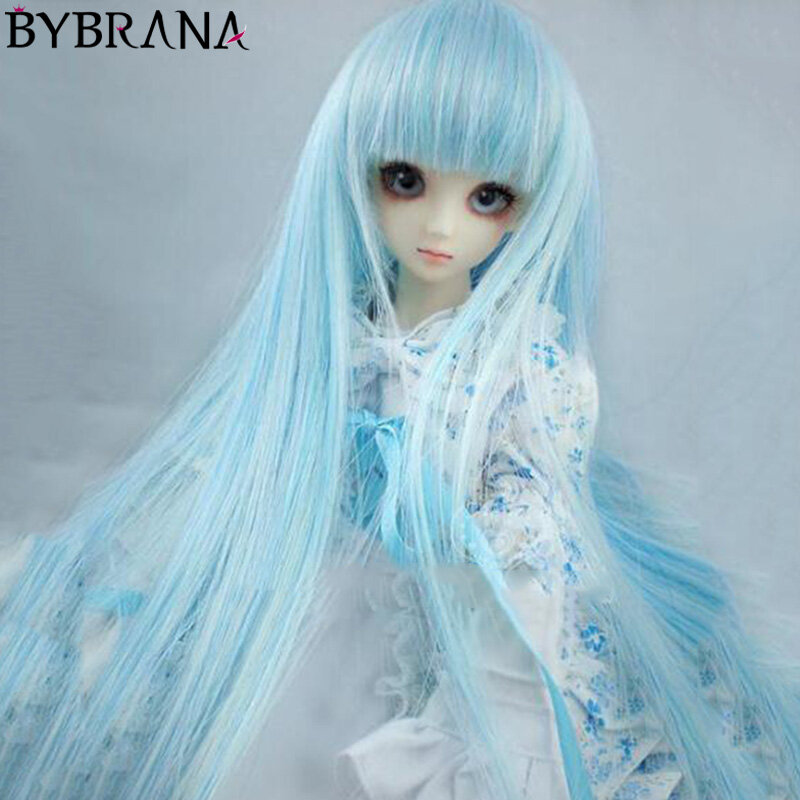 Bybrana Bjd doll 1/3 1/4 one cut straight long hair