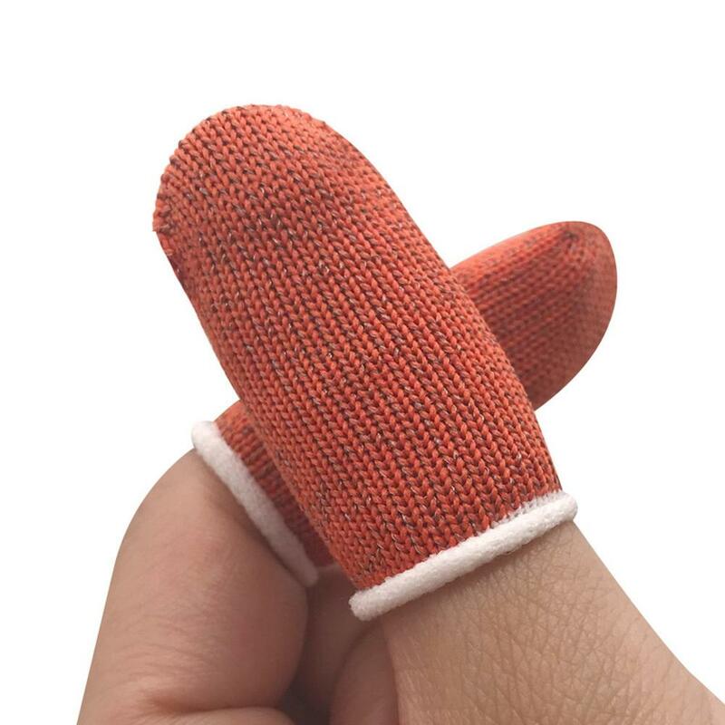 Manchons de doigts pour écran tactile Ultra-fin Anti-transpiration, gants de contrôleur lavables, accessoires de couverture de téléphone portable, 1 paire