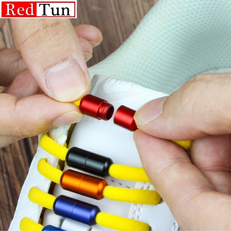 Cordones elásticos creativos para zapatillas de niños y adultos, cordón rápido para perezosos, sin cordones, variedad de colores