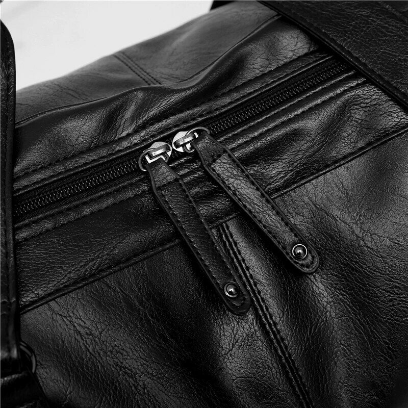 YILIAN Men's senior leather leisure fashion travel bag computer business large capacity portable travel single shoulder