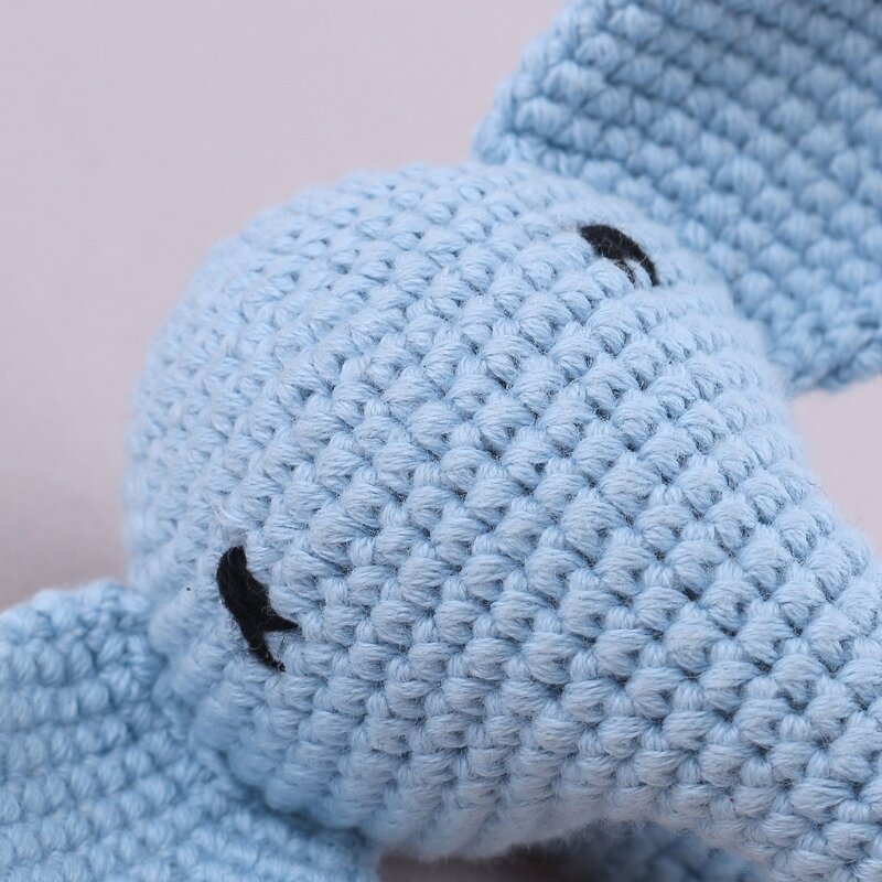 Fournitures de lit de bébé en forme d'éléphant décoration en coton avec cloche à l'intérieur jouet interactif cadeau pour bébé Train de cerveau