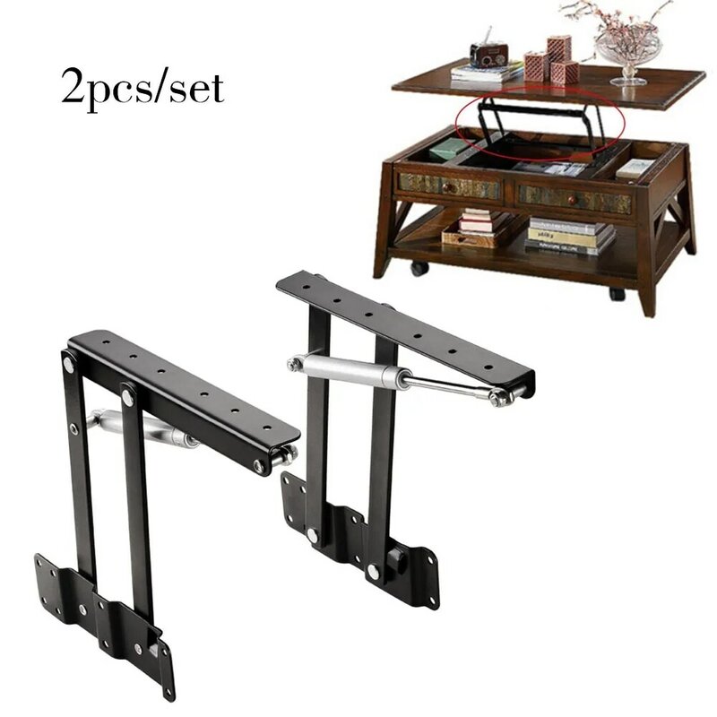 Cadre de levage multifonctionnel pour Table basse, 2 pièces, mécanisme de levage à ressort pour meubles, ensemble de quincaillerie