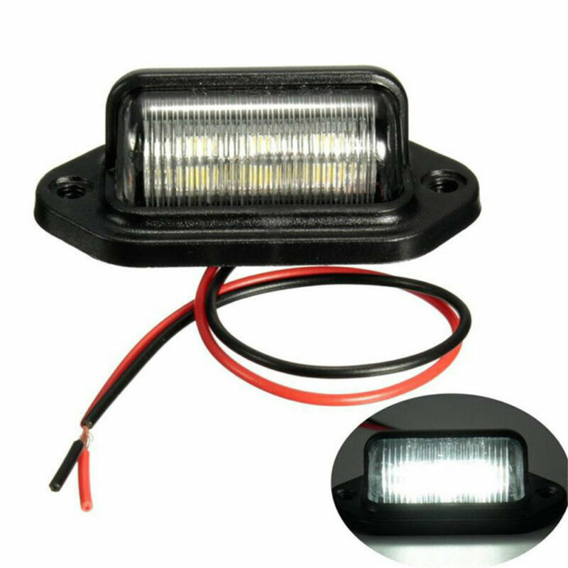 2 pezzi luci auto 6-LED accessori LED lampadina lampade auto rimorchio impermeabile 12V
