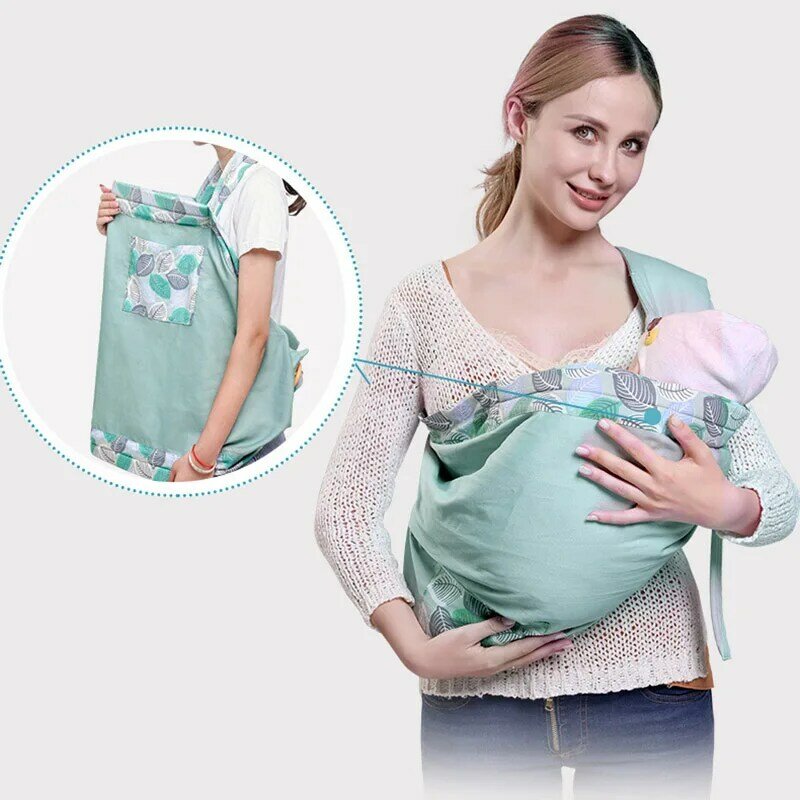 Hot Selling Pasgeboren Wrap Carrier Sling Dual Gebruik Baby Gemakkelijk Dragen Draagriem