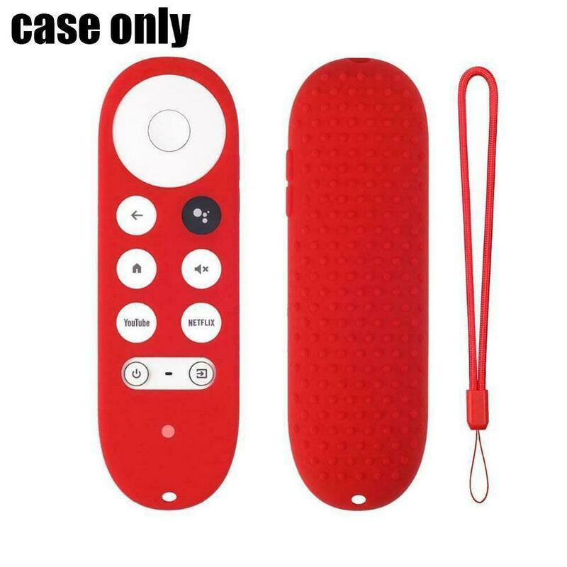 1PC TV Silicone Case For -Google TV 2020 Voice Remote Silicone Case Protective Cover Skin Remote  Control Protection Shockproof