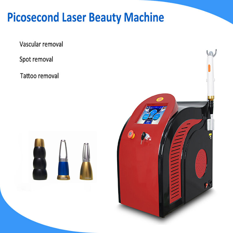 Laserowa maszyna do usuwania tatuażu Q przełącznik do twarzy Picosecond laserowy sprzęt do usuwania porów Salon kosmetyczny i do użytku osobistego
