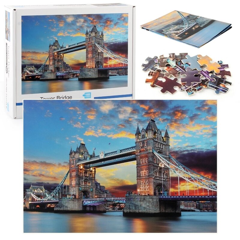 City landscape architecture London Tower Bridge Jigsaw puzzle toys for adults 18 Board games interactive toys for kids
