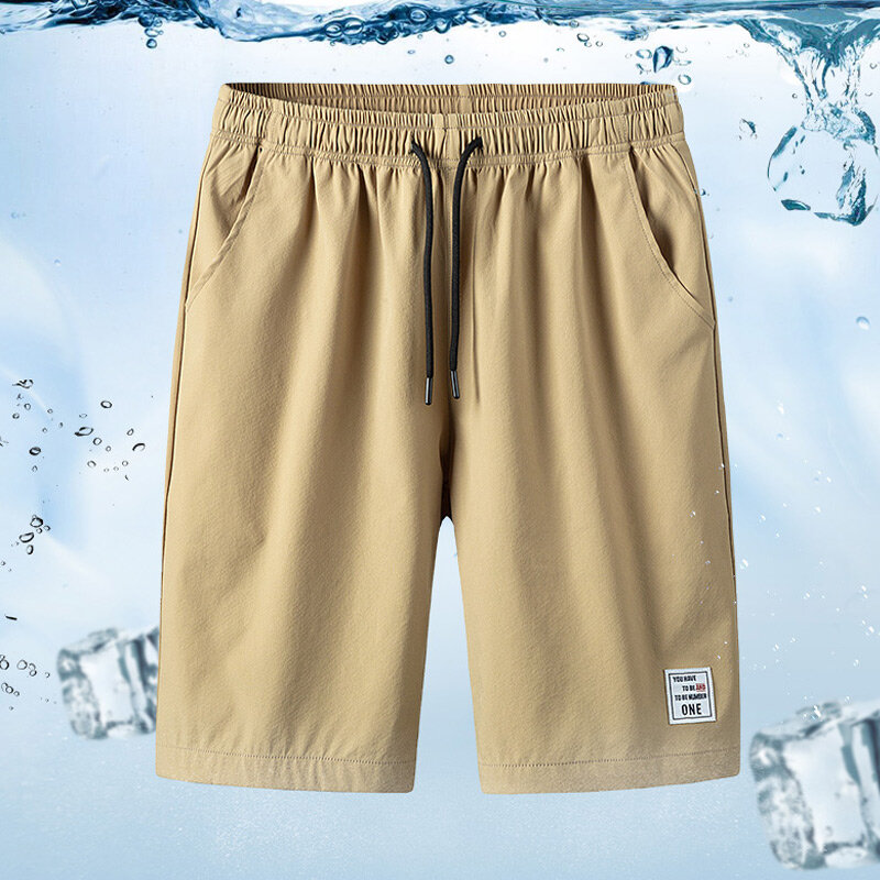 Calções de praia de algodão shorts de secagem rápida dos homens calções de verão shorts de algodão