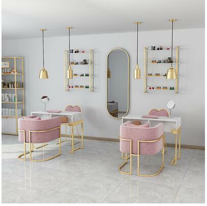 Nordic Light luxury marble manicure table and chair set high end net red manicure table single and double manicure table