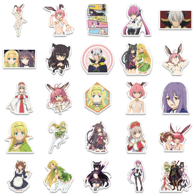 10/50Pcs HOW NOT TO SUMMON A DEMON LORD Graffiti Stickers for Luggage Laptop Fridge Guitar Skateboard Cartoon Anime Sticker Pack