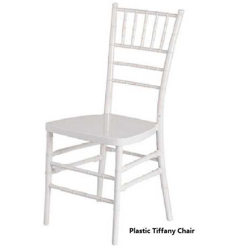 Silla Chiavari de plástico de calidad para boda, silla Tiffany de plástico, venta al por mayor