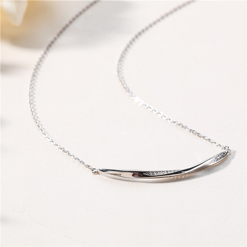 Sodrov prata 925 colar mobius design colar para mulher 925 prata jóias colares