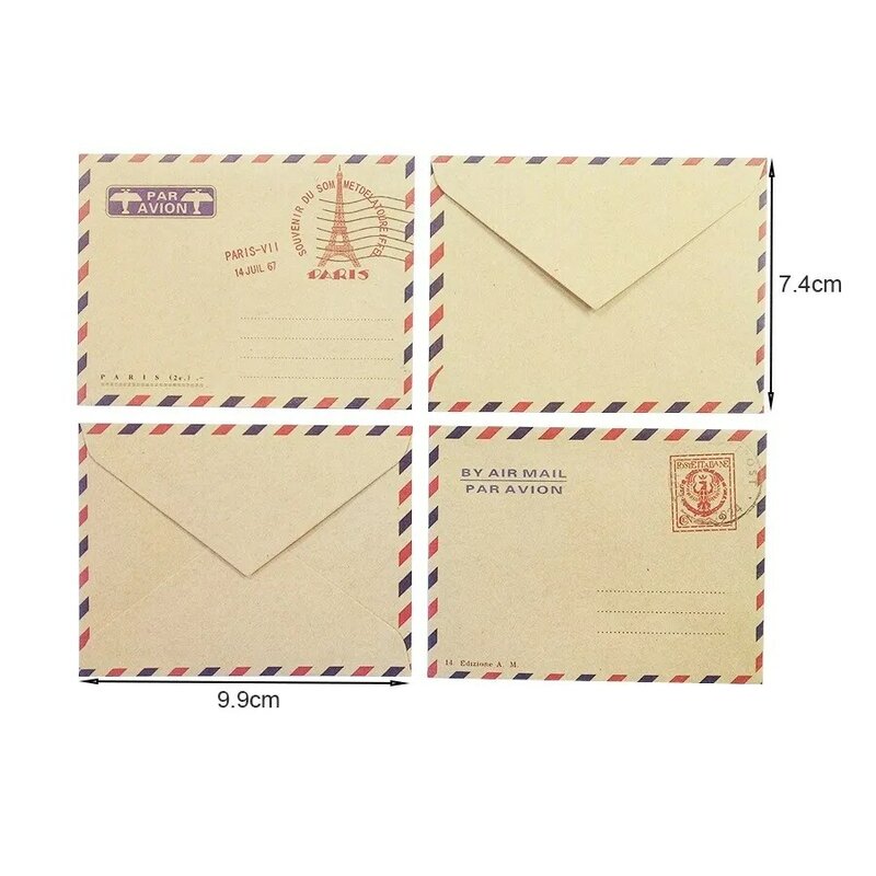 10pcs/lot Beautiful 98*74mm Vintage Mini Building Letter Paper For Card Scrapbooking Gift With Nice Paper