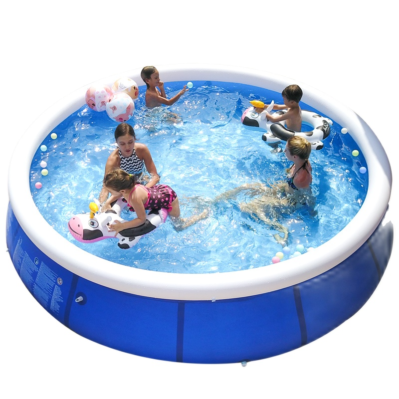 Gran familia de los niños adultos agua de la piscina inflable aumento engrosamiento gran red de piscinas