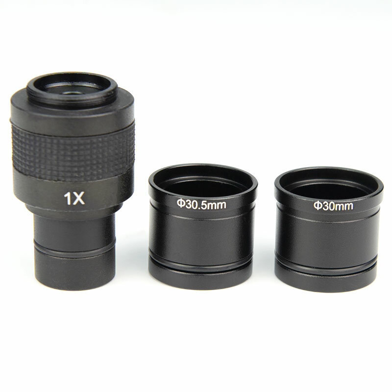 0.4X 0.5X 1X顕微鏡ccdカメラ縮小レンズmicroscopio adaptador cマウントminifierレンズ30と30.5ミリメートルアダプタリング