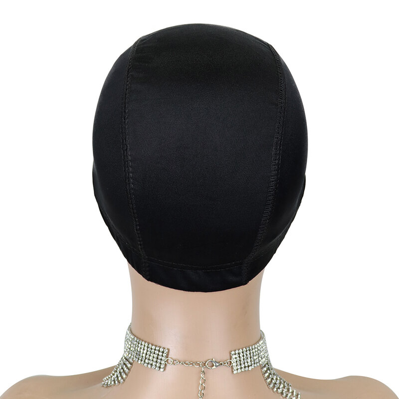 1つの黒いドームコーナローウィッグの帽子,髪を簡単に縫い付け,伸縮性のあるナイロン,通気性のあるメッシュネット
