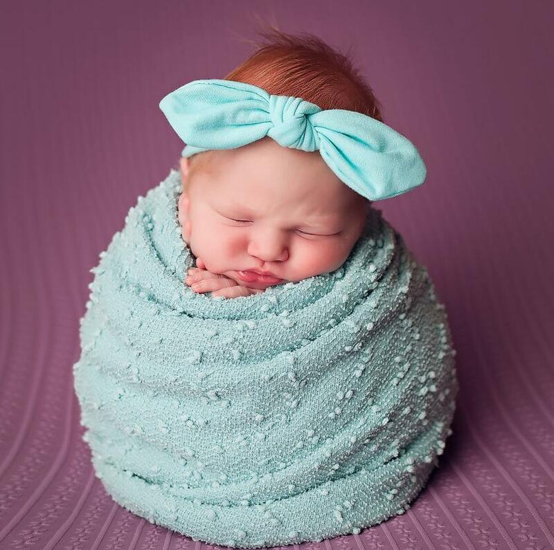 1Pcs Elastic Stripe Bowknow Baby Headband Newborn Girl Boy Hair Accessories Infant Hairband