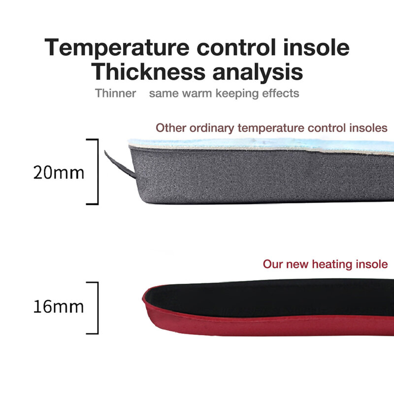 Solette riscaldanti elettriche ricaricabili 2100Mah con solette riscaldate calde invernali telecomandate scarpe sportive per la caccia agli sci