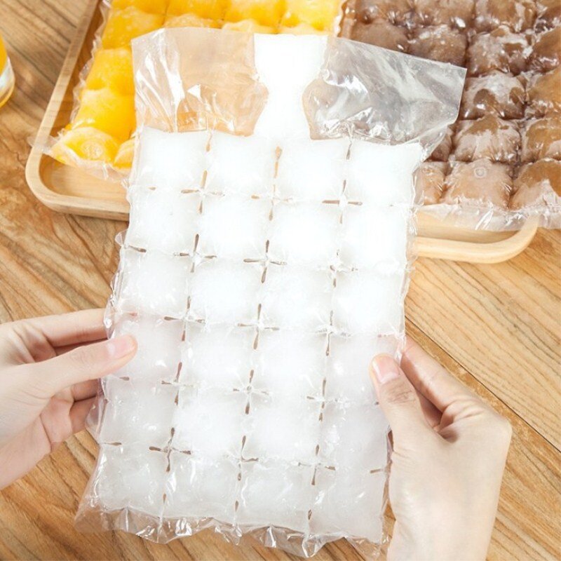 20/50/100Pcs forma kostki lodu jednorazowe samouszczelniające torby na kostki lodu szybsze zamrażanie Ice-making Mold Bag letnie narzędzie do picia