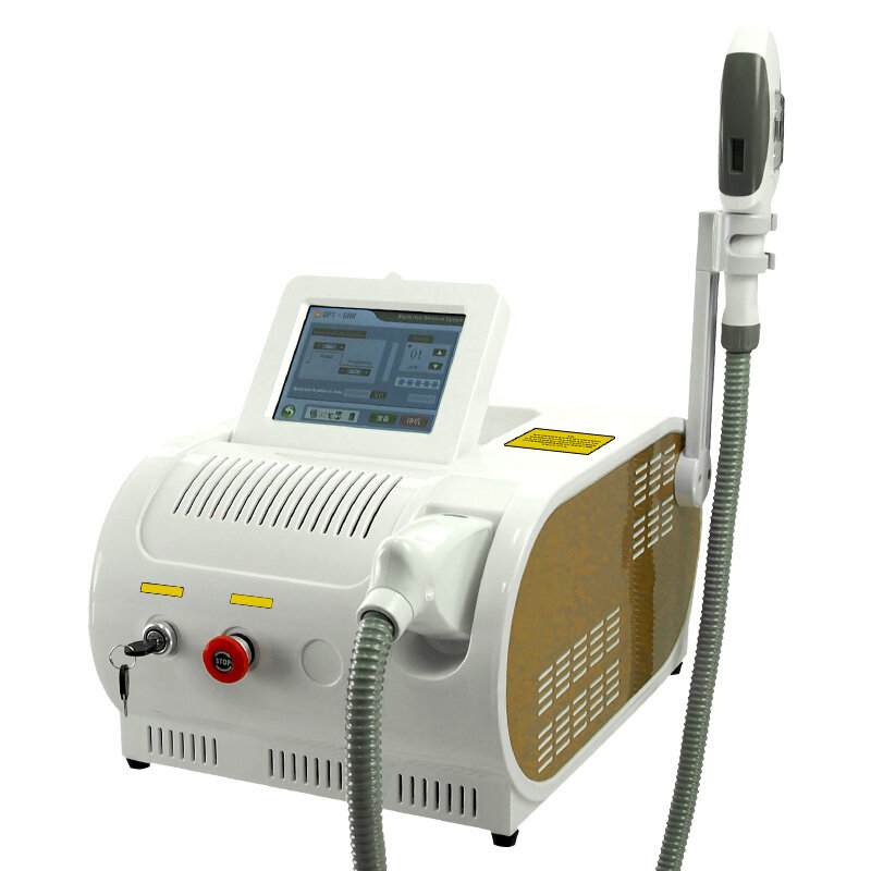 آلة إزالة الشعر بالليزر/جهاز إزالة الوشم بالليزر آلة مع شعاع الليزر/المحمولة 2 in1 متعددة الوظائف OPT جهاز تجميل