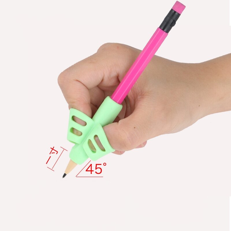 Holding Pen Holder Double Finger Pen Holder Student Writing Pen Correction Device Writing Posture Correction Tool