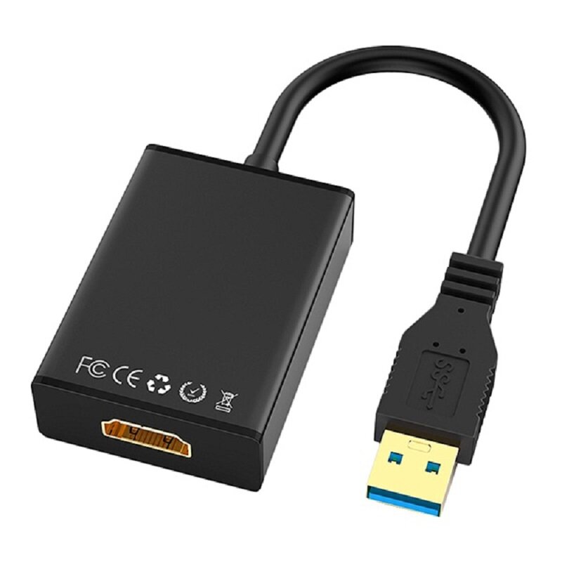 HD 1080P USB 3,0 к HDMI конвертер адаптер USB кабель для передачи данных для HDMI внешняя видеокарта Мульти адаптер для монитора компьютера кабель-удлин...