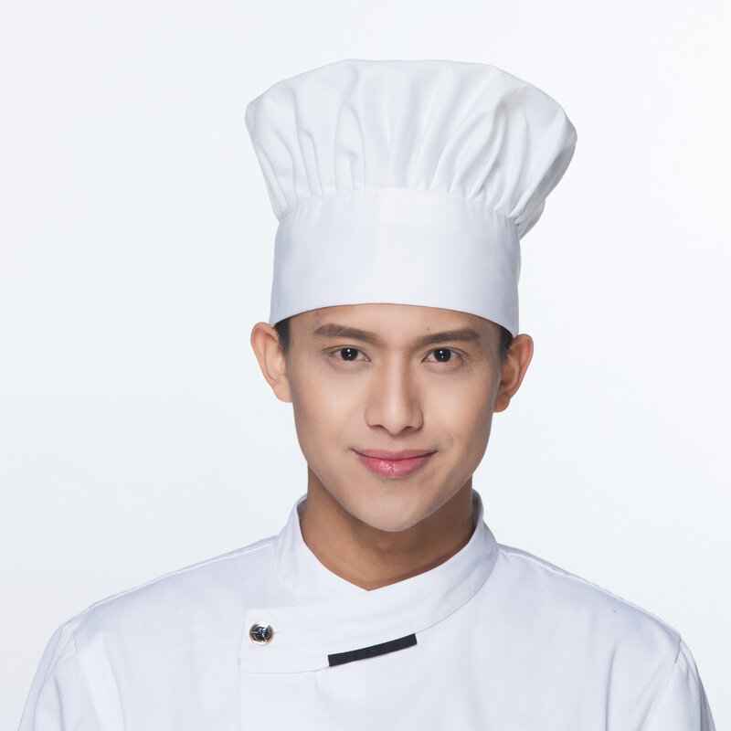 Chapéu de chef de cozinha ajustável, para trabalho com alimentos, cozinha, restaurante, hotel, cogumelo ajustável