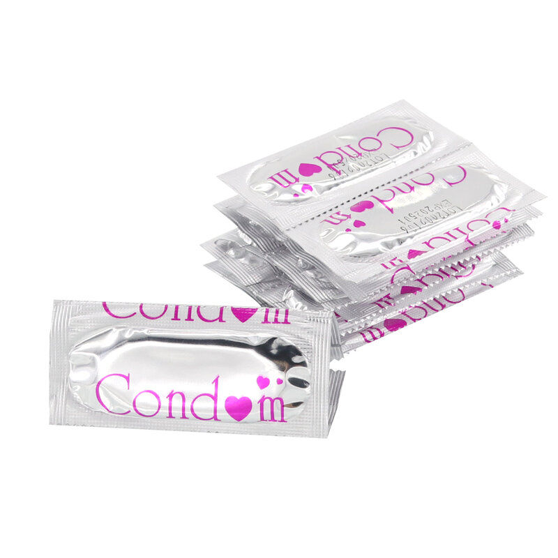 EXVOID 50 PCS Penis Cock Sleeve Ultra Thin Sex Toy for Men Large Oil Condom Natural Latex Extra Lubricated Condom for Men