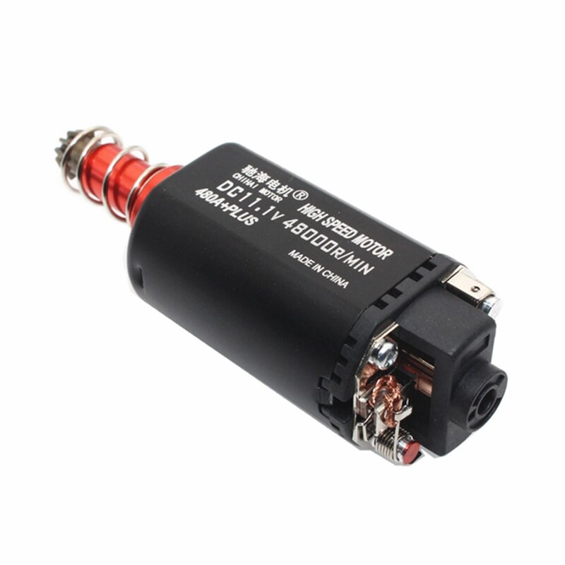 480 Long-axis High Speed Custom Motor for XWE M4 No.2 Gearbox Modification Upgrade Water Gel Beads Parts - Black Red