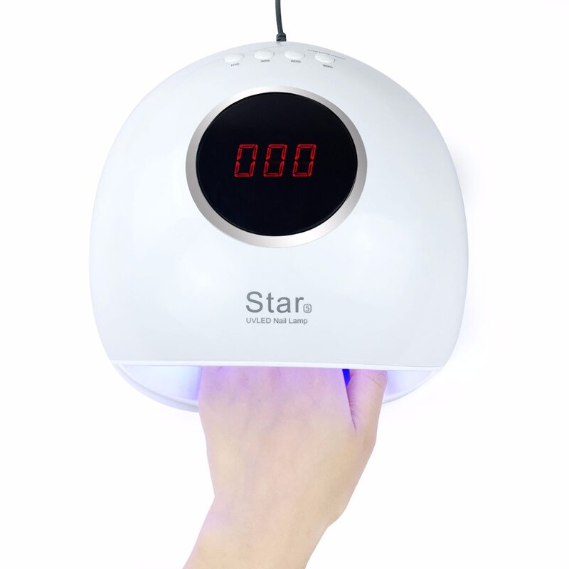 Star5โคมไฟเล็บ LED 72W UV โคมไฟเล็บเครื่องอบแห้ง UV เจลโปแลนด์ปุ่มจับเวลา33LEDs Dual light Manicure เล็บ Art