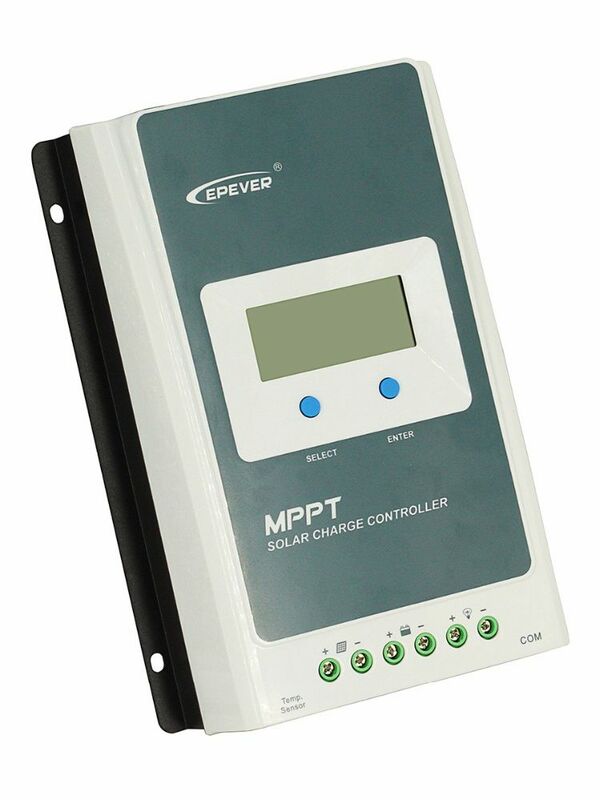 EPever-Contrôleur de charge solaire MPPT, 40A, 30A, 20A, 10A, série AN, contrôleur LCD rétro-4.2, Sochi pour batterie lithium-ion au plomb