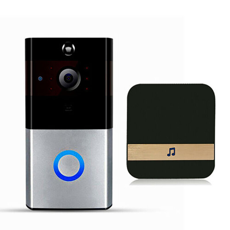 Ring Video Doorbell Wi-Fi Motion เปิดใช้งาน Video 1080 HD 2-Way 2-Way Audio Intercomm โทรศัพท์สมาร์ทสวิทช์ควบคุม Doorbell
