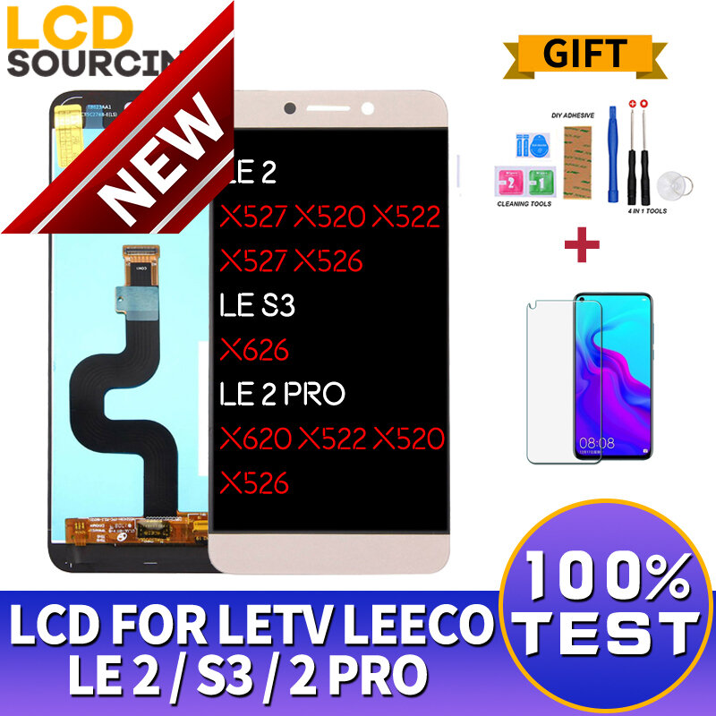 LeTV LeEco LE 2 LCD x527 터치 스크린 디지타이저 어셈블리, LeTV Le S3 X626 / Le 2 pro X520 X620 디스플레이 교체 용 5.5 인치