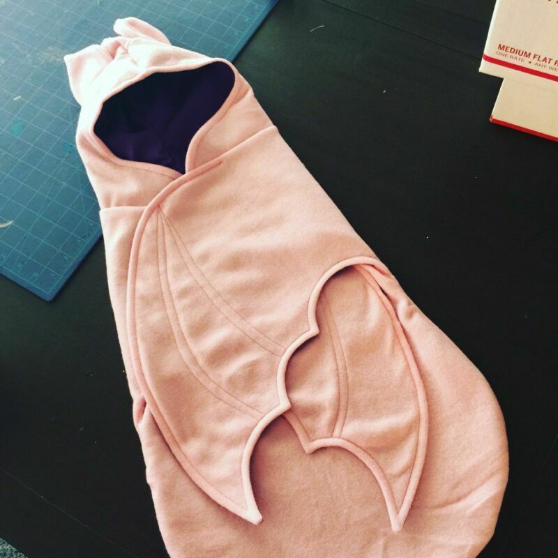 Pudcoco noworodka śpiwory dziecko miękka bawełna przewijać koc Wrap Cartoon 3D skrzydło bat koc śpiwór 0-6M