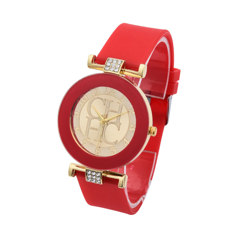 Reloj Mujer Hot sprzedaż moda marka zegarek kwarcowy na co dzień kobiety silikonowa sukienka na ramiączkach damski zegarek Relogio Feminino