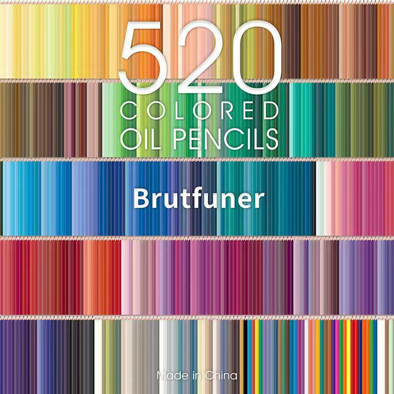 Brutfuner 260/520 цвет s изысканные масляные цветные карандаши деревянные цветные карандаши набор для школы цветные карандаши товары для рукоделия