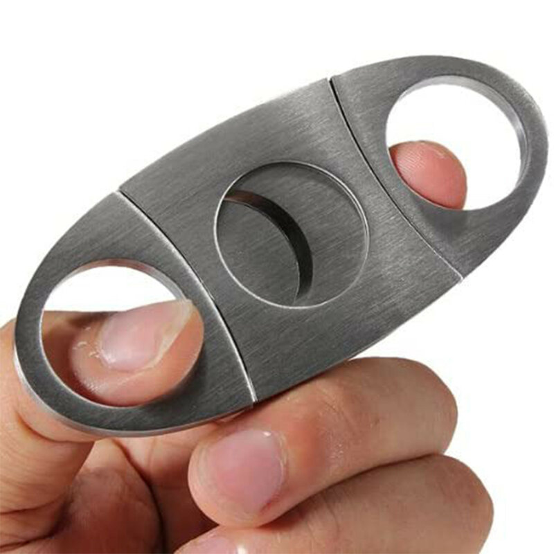 Home Easy Utility Stainless Steel Sharp Smoke Knife Portable Smoke Scissors Cigar Cutter Household Cigar Accessories Hot Sale