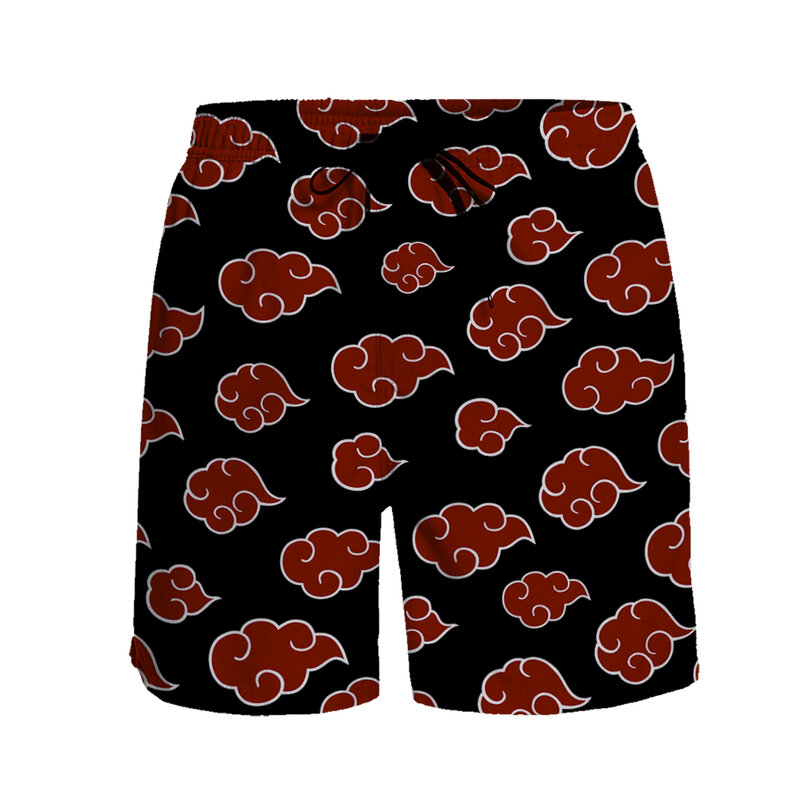 Décontracté Short Harajuku Akatsuki Pantalon Court Respirant Séchage Rapide Pantalons De Plage De Sport Short Vacances Hommes Short De Conseil