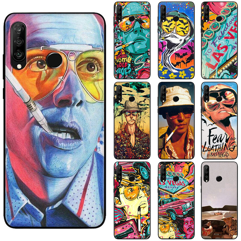 Case OPPO A54 A94 A95 F19 F17 F15 F11 F9 Find X3 Pro Plus 5G Anti-fall Soft Case Cover Fear and Loathing in Las Vegas