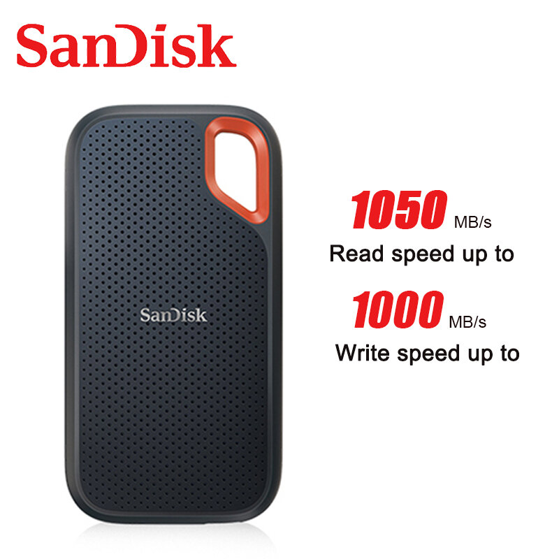 SanDisk Portable External SSD 1TB 500GB 2TB Solid State Drive E61 Extreme PRO USB 3.2 Gen 2 Type-A/C Speed 1050MB/S Hard Drive