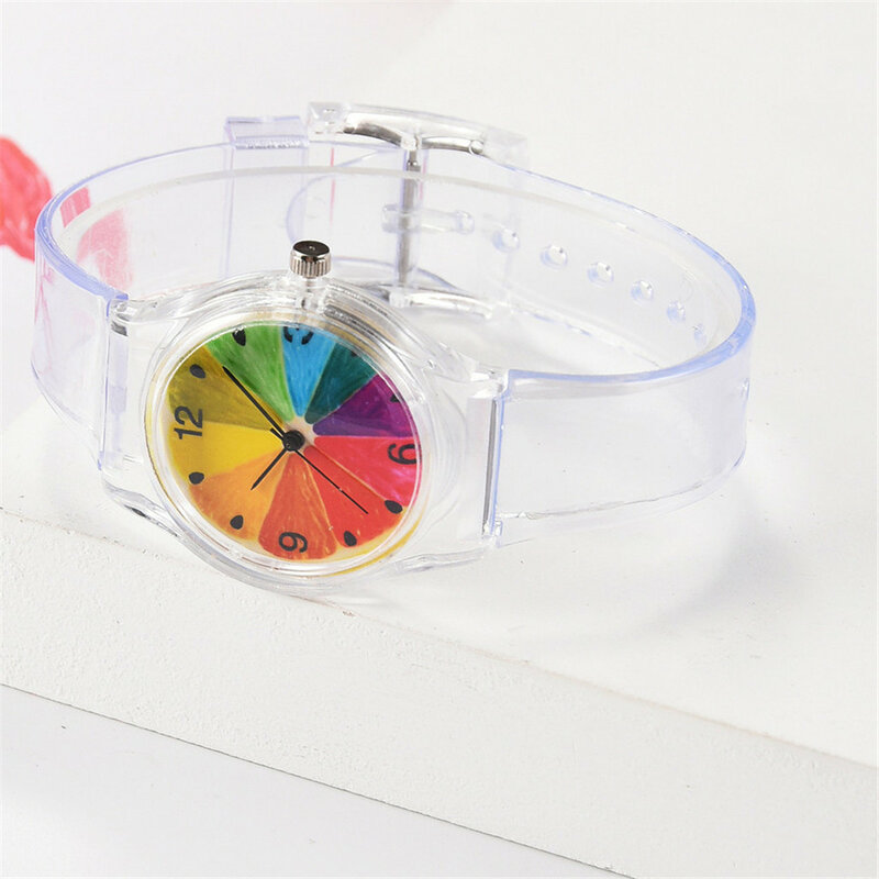 Kreative Obst Muster Uhr Sieben Farbe Silikon Student Sport Elektronische Uhr Sport Elektronische Uhren Wählen Geschenk für kind Q