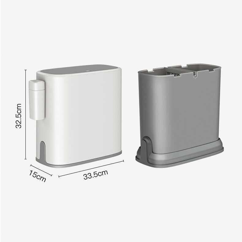 Joybos-cubo de basura para baño, porta bolsa de basura, papelera de reciclaje para cocina, tipo prensa de grietas