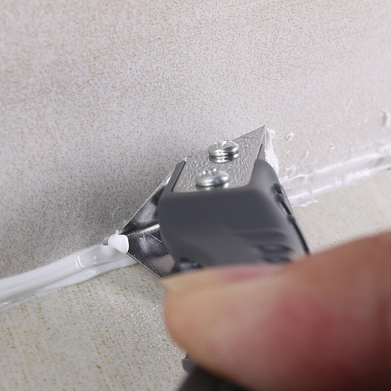 Pala de goma de silicona para raspar el ángulo, agente embellecedor de costura, removedor de goma, espátula de ángulo interno de plástico