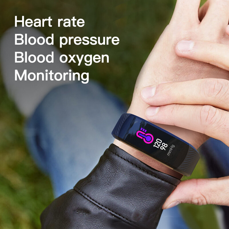 C5S Smart Bracelet Blood Pressure Monitor Men Women Waterproof IP67 Heart Rate Monitor Smart Band Watch Fitness Tracker Bracelet