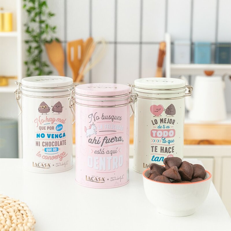 Lacasa Mr. Wonderful truffles cocoa can Pink 100 grams of delicious chocolates made with milk chocolate