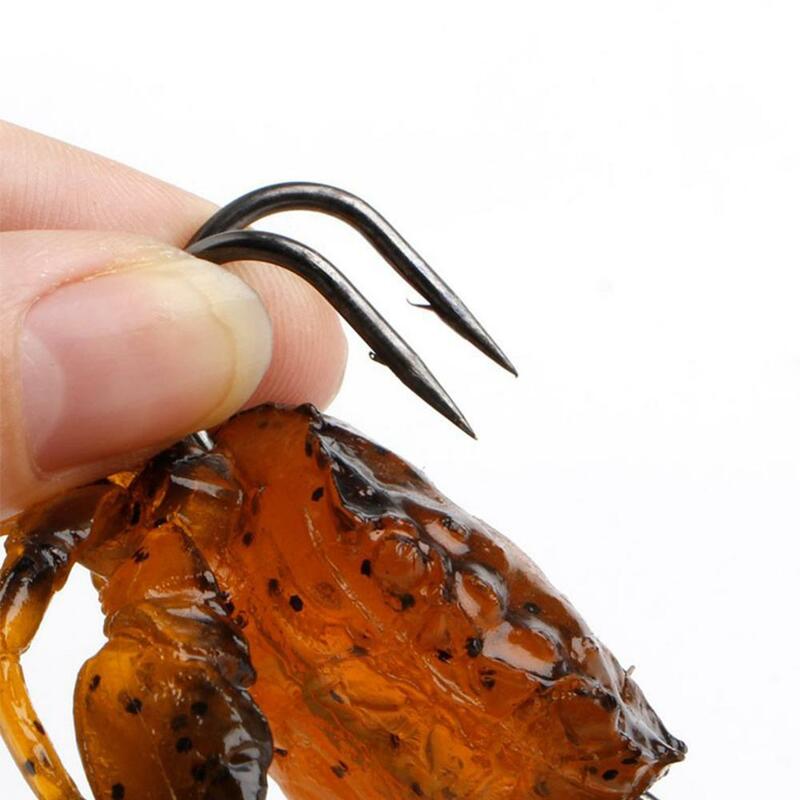 Leurre souple en forme de crabe avec hameçon, appât artificiel de type poisson nageur idéal pour la pêche en mer ou en eau salée, 10cm
