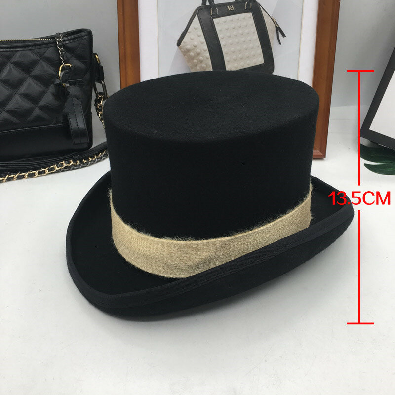 Brytyjski wiatr w europie i dżentelmen czapka występ na scenie cylinder moda retro i osobowość prezydent kapelusz czapka